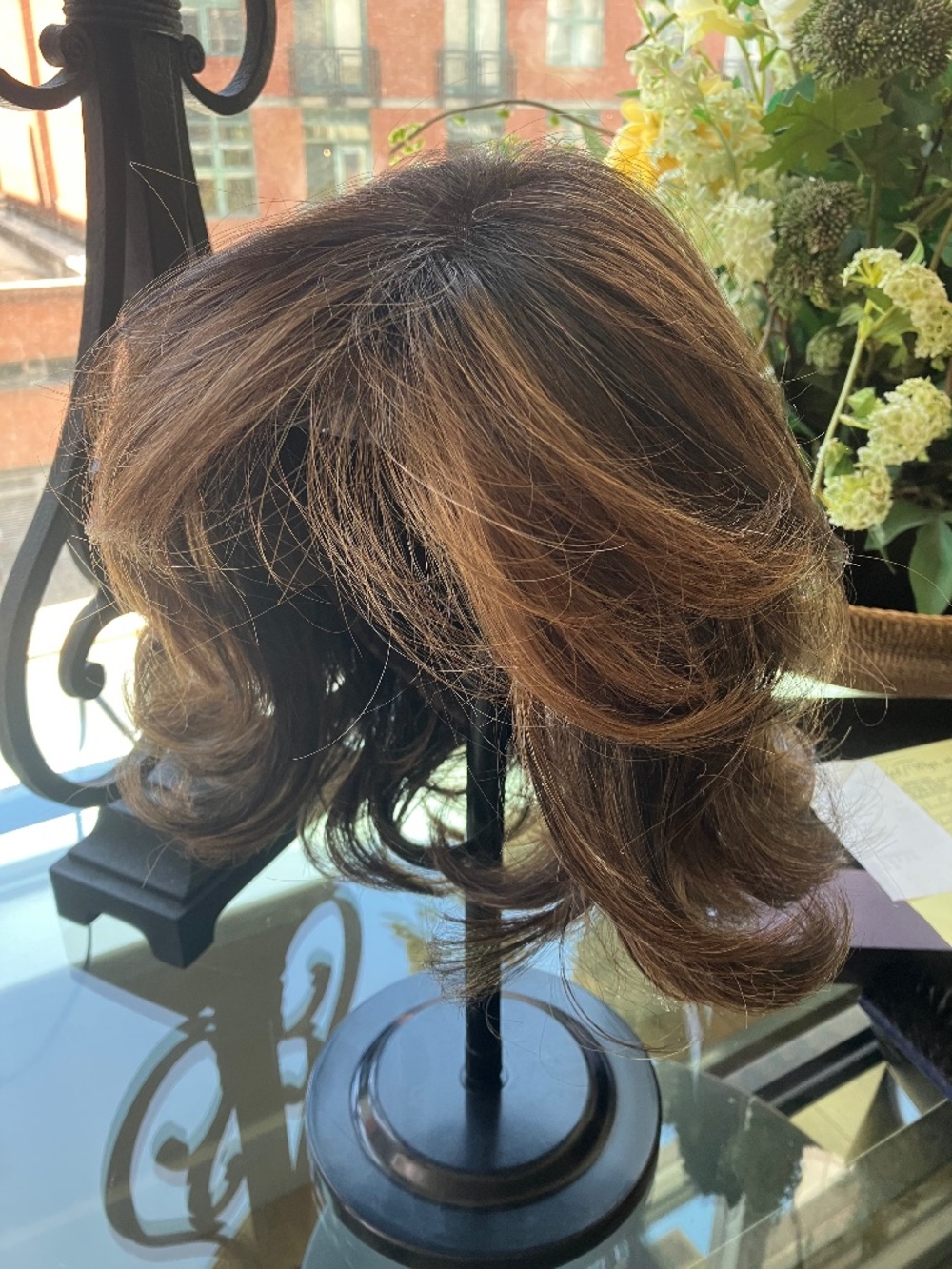 Raquel Welch Brown Highlighted Wig